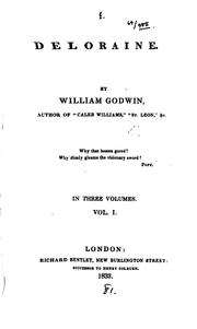 Cover of: Deloraine by William Godwin, William Godwin