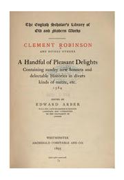 Cover of: Clement Robinson and divers others by Clement Robinson