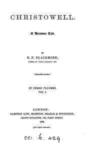 Cover of: Christowell by by R.D. Blackmore.