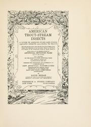 Cover of: American trout-stream insects by Louis Rhead