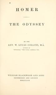 Cover of: Homer.: The Odyssey