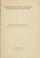 Cover of: A clinical study of one thousand retarded children in the public schools of Camden, New Jersey
