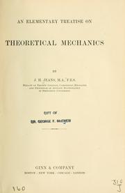 Cover of: elementary treatise on the theoretical mechanics