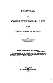 Political and constitutional law of the United States of America by William O. Bateman