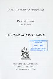 Cover of: The war against Japan | Kenneth E. Hunter