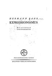 Cover of: Expressionismus by Hermann Bahr