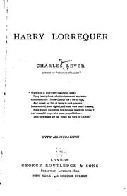 Cover of: Harry Lorrequer