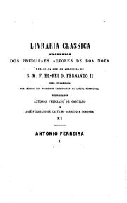 Cover of: Antonio Ferreira, poeta quinhentista: estudos biographico-litterarios.