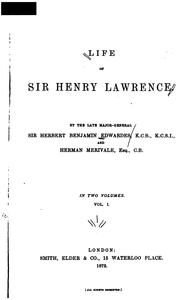 Cover of: Life of Sir Henry Lawrence by Sir Herbert Benjamin Edwardes
