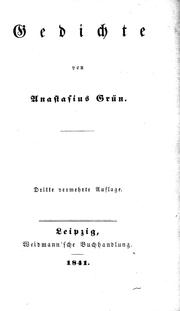 Cover of: Gedichte