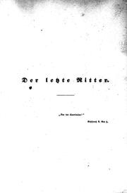 Cover of: Der letzte Ritter: Romanzenkranz
