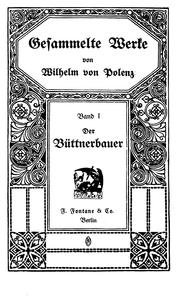 Cover of: Gesammelte Werke