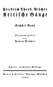 Cover of: Kritische Gänge