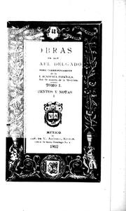 Cover of: Obras de Don Rafael Delgado