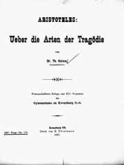 Cover of: Aristoteles by von Th. Heine.