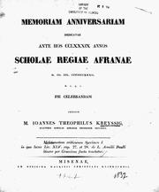 Cover of: Meletematum criticorum specimen I. in quo locus Liv. XLV. cap. 27 et 28. de L. Aemilii Paulli itinere per Graeciam facto tractur by M. Ioannes Theophilus Kreyssig.