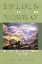 Cover of: Sweden and Visions of Norway by H.  Arnold Barton
