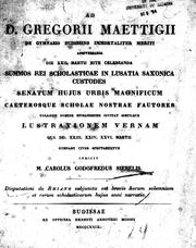 Cover of: Disputationi de Rhiano subjuncta est brevis horum solemnium et rerum scholasticarum hujus anni narratio by indicit Carolus Godofredus Siebelis.