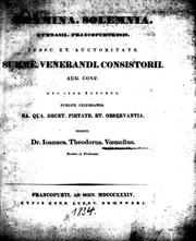 Cover of: Notitia Codicum Demosthenicorum III by Ioannes Theodorus Vmel.