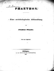 Cover of: Phaethon: Eine archäologische Abhandlung