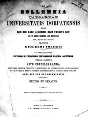 Cover of: Eugenii Petersenii De vita Thucydidis disputatio by Eugen Adolf Hermann Petersen