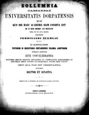 Cover of: E. Petersenii De Dionysiorum judicibus disputatio