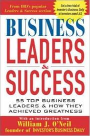 Cover of: Business Leaders and Success | Investor