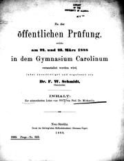 Cover of: Zur aristotelischen Lehre vom [nous] by Adolf Theodor Friedrich Michaelis