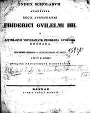 Cover of: [De cantico Trinummi Plautinae (IV 1) prooemium] by Friedrich Wilhelm Ritschl