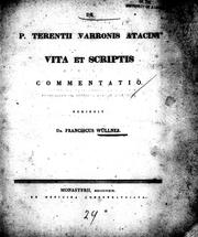 Cover of: De P. Terentii Varronis Atacini vita et scriptis by Franz Wüllner