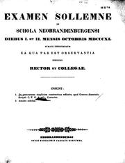 Cover of: De pronominum simplicium constructione reflexiva apud Graecos by Carl Franz Gottfried Arndt