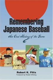 Cover of: Remembering Japanese Baseball by Robert K. Fitts