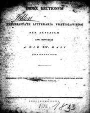 Cover of: Observationes in parodum Aeschyleae Septem contra Thebas fabulae by Franz Ludwig Carl Friedrich Passow