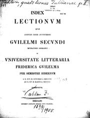 Cover of: [Genus quoddam emendationis Tullianae continuatur] by Johannes Vahlen