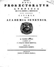 Cover of: Q. Valerii Catvlli Carmen LV in antiquvam formam