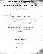 Cover of: Doctrinae temporum verbi Graeci et Latini expositio historica by Hermann Schmidt
