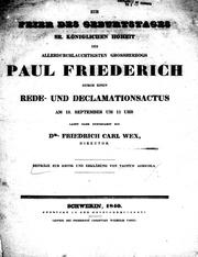 Beiträge zur Kritik und Erklärung von Tacitus' Agricola by Friedrich Karl Wex