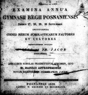 Cover of: M. Manilii Astronomicon nova recensio by Johann Friedrich Jacob