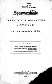 Cover of: De Vergilii in Augustum animo by napisal Wladyslaw Hreczkowski.