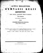 Varietas lectionis ad M. T. Ciceronis Tusculanas disputationes excerpta e codice ms. Bipontino, cum Orellii editione diligentissime collato by Krieger Prof.