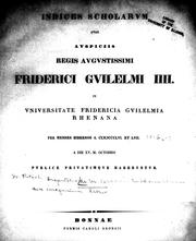Cover of: [De M. Varronis Hebdomadum sive Imaginum libris] by Friedrich Wilhelm Ritschl