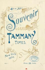 Cover of: 4th of July souvenir, Tammany times by 