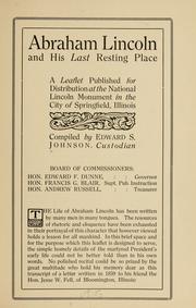 Cover of: Abraham Lincoln and his last resting place by Johnson, Edward S.