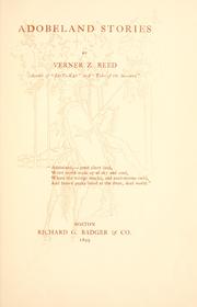 Cover of: Adobeland stories by by Verner Z. Reed ..