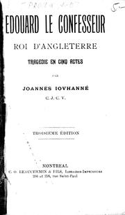 Cover of: Edouard le confesseur, roi d'Angleterre by J.-B Proulx