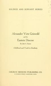 Cover of: Alexander Viets Griswold and the Eastern Diocese