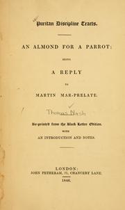 Cover of: An almond for a parrot