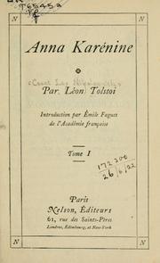 Cover of: Anna Karénine. by Lev Nikolaevič Tolstoy