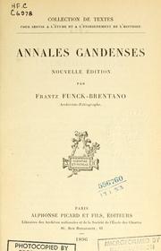 Cover of: Annales gandenses.