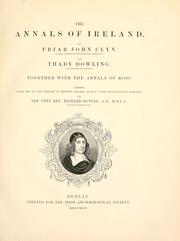 Cover of: The annals of Ireland. by John Clyn